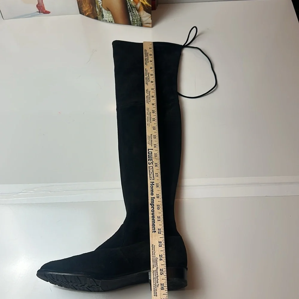 Stuart Weitzman Lowland Black Over the Knee Boots